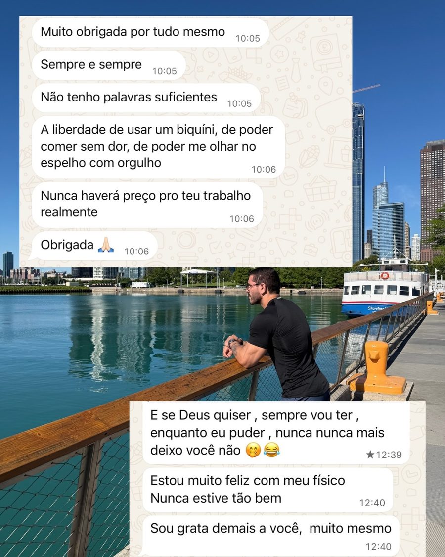 Print de conversa no WhatsApp com depoimento de aluno 4